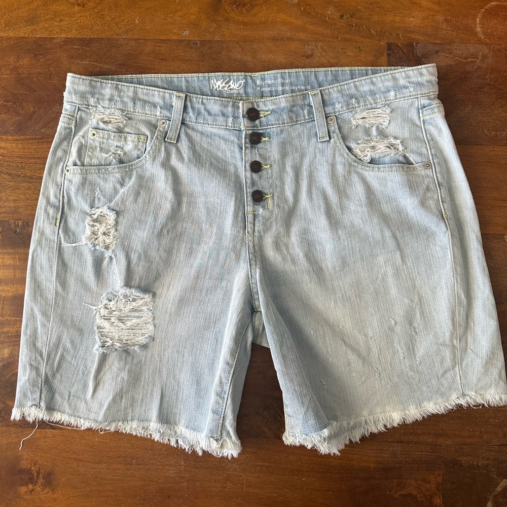 VTG Target Mossimo Supply‎ Co. Light Blue Stretch Denim Shorts size 31